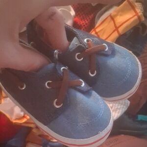 Kids Blue Denim Shoes